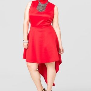 Ashley Stewart Mock Neck Scuba Dress